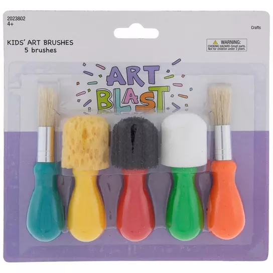 COHEALI 80 Pcs Children's Graffiti Brush Kids Paint Supplies Oil Painting  Brush Chip Brushes 1 Inch Bulk Artist Paint Brushes Bristle Oil Brush Flat