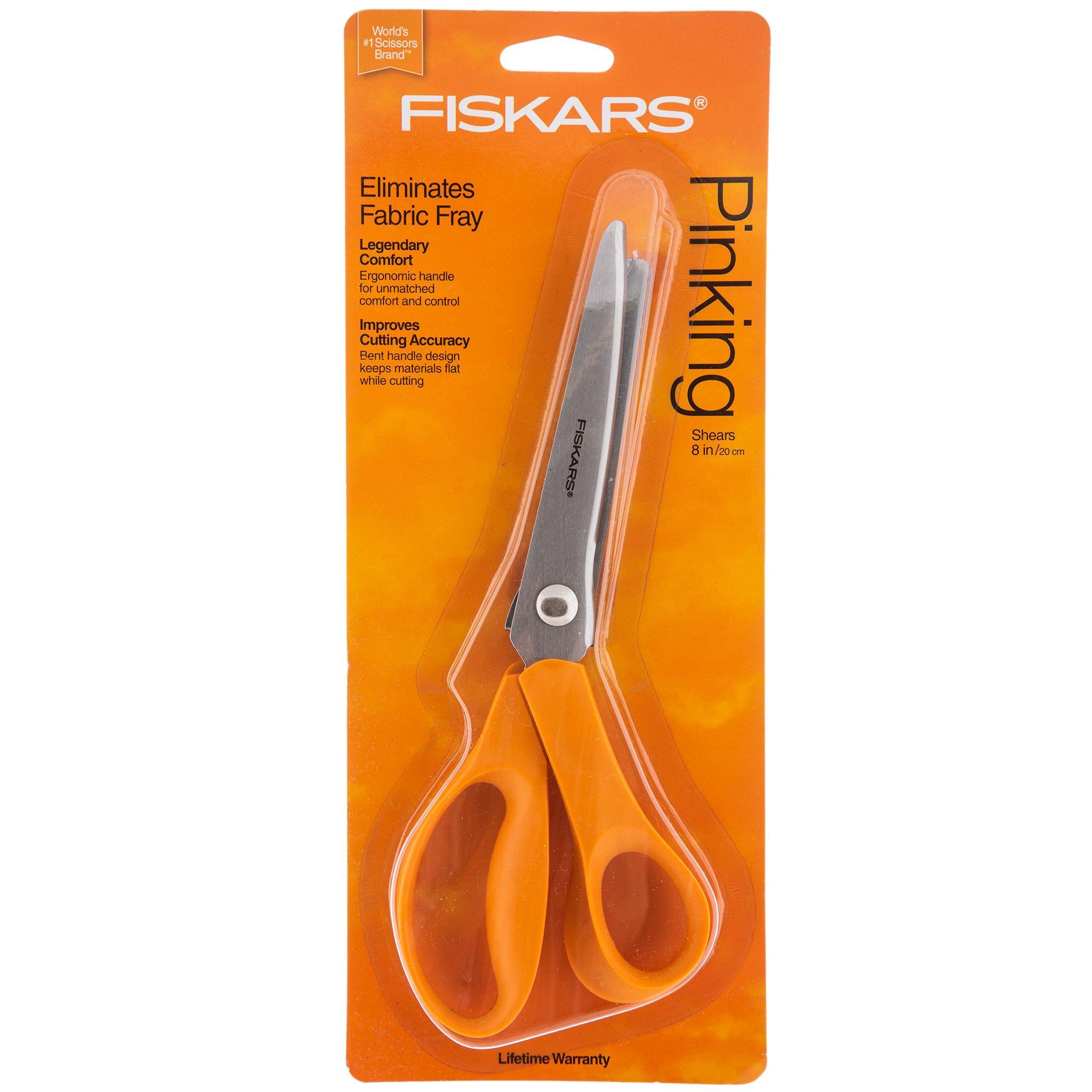 Hello Hobby Blue Stainless Steel Pinking Scissors, Zig-Zag and
