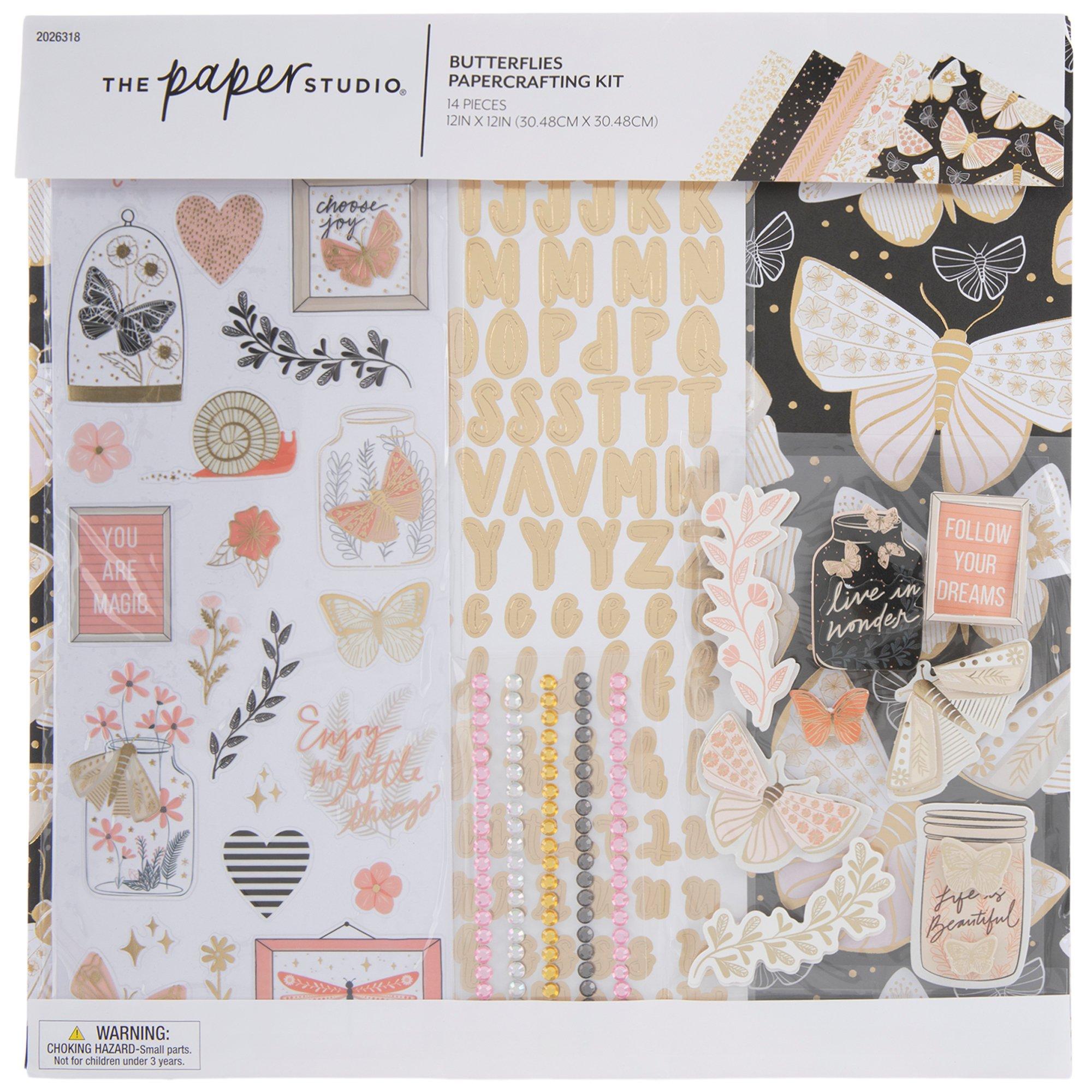 Metallic Butterflies Papercrafting Kit Hobby Lobby 2026318