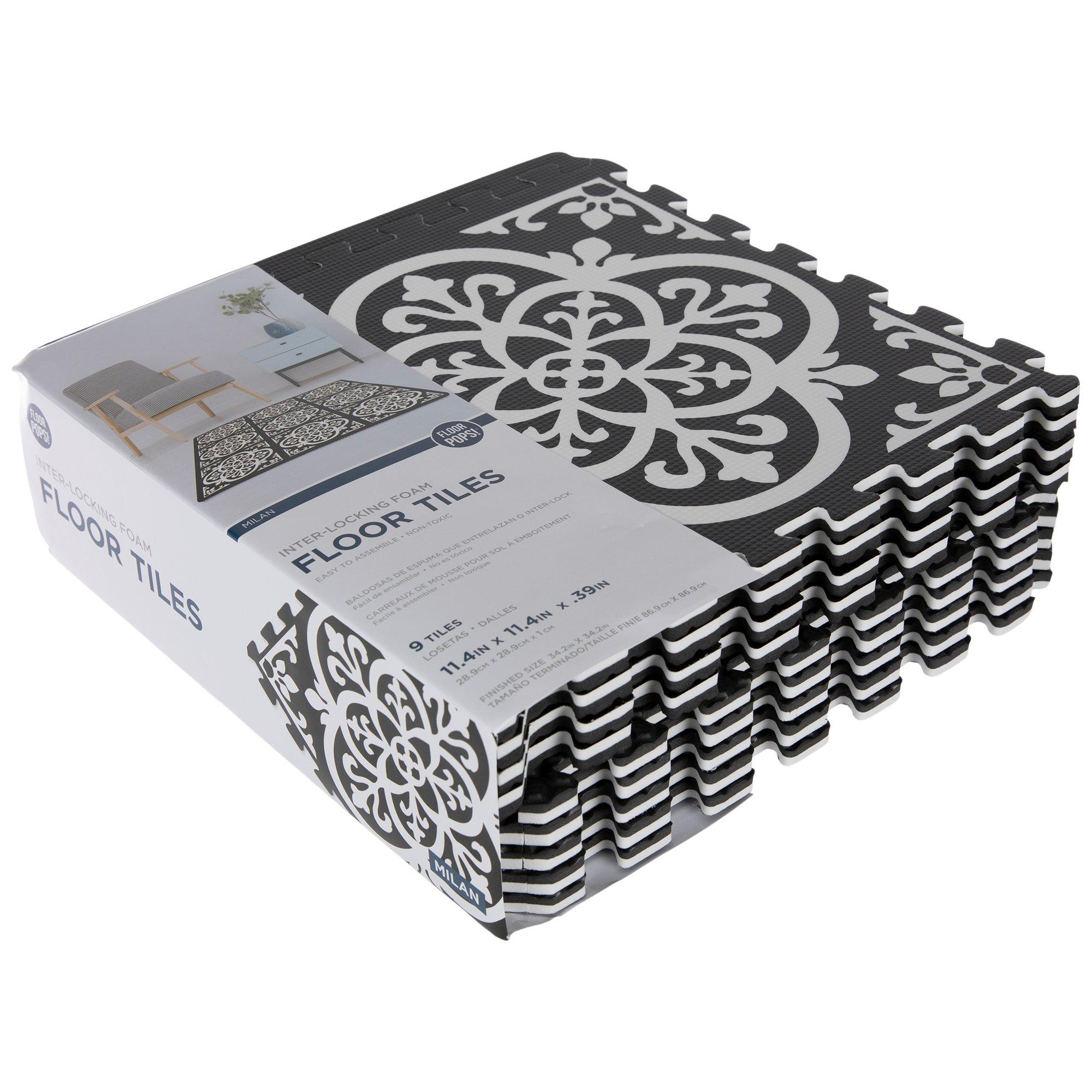 Black & White Ornate Tile Storage Box, Hobby Lobby