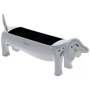 Silver Dachshund Metal Ring Jewelry Holder