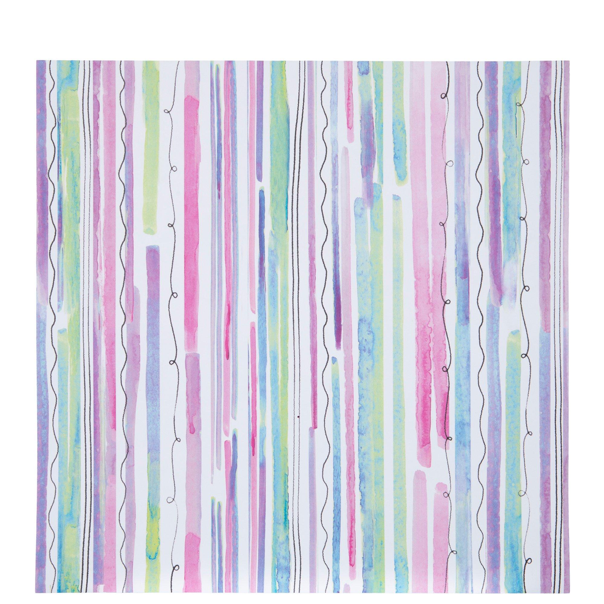 Big Striped Scrapbook Paper - 12" x 12"