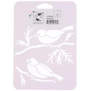 Sparrows Stencil