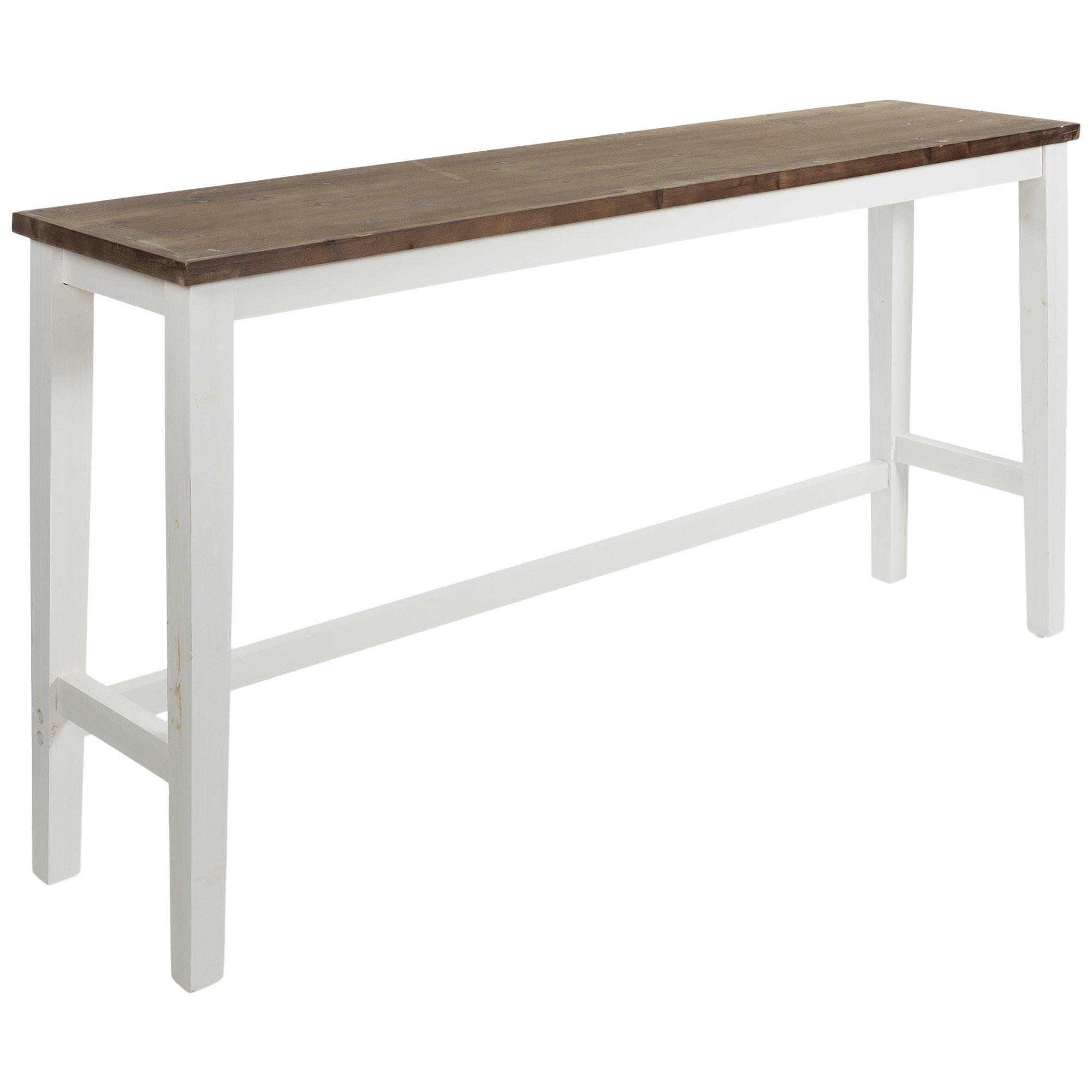 white bar table