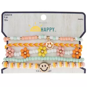 Peach & Mint Smile Bracelets