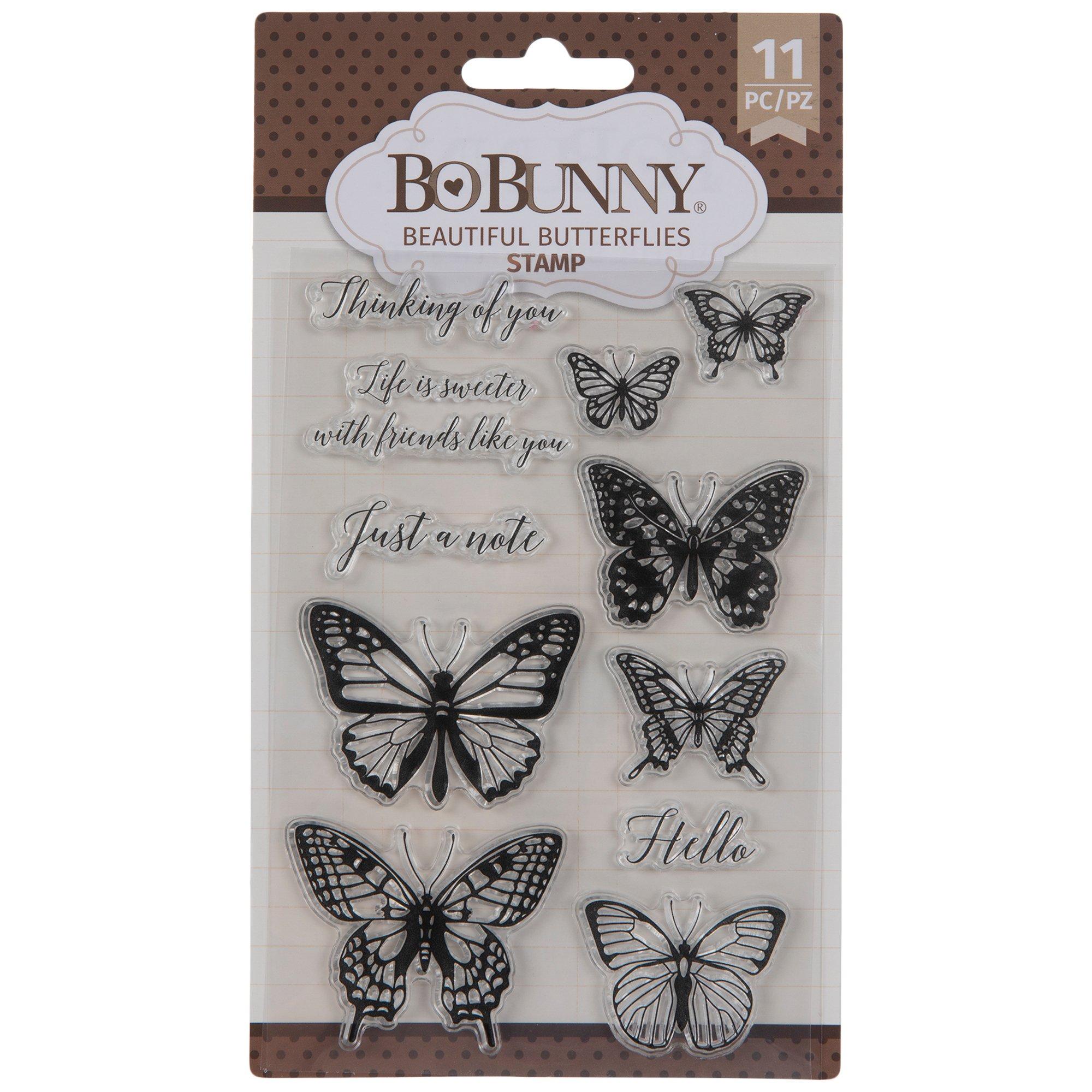 Tiny Butterfly Rubber Stamp, Hobby Lobby