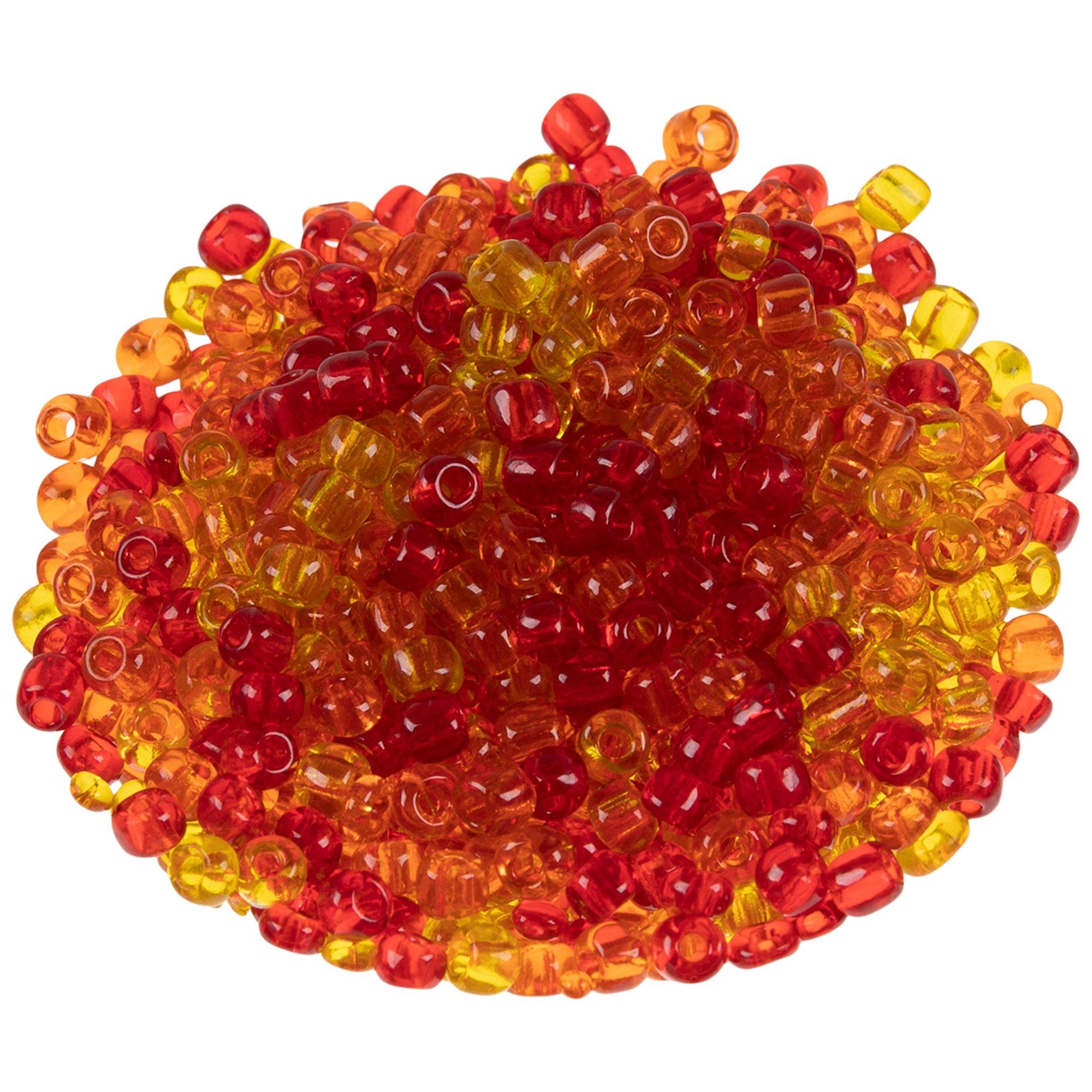 Red Combo Dyed Glass Bead Strands, Hobby Lobby