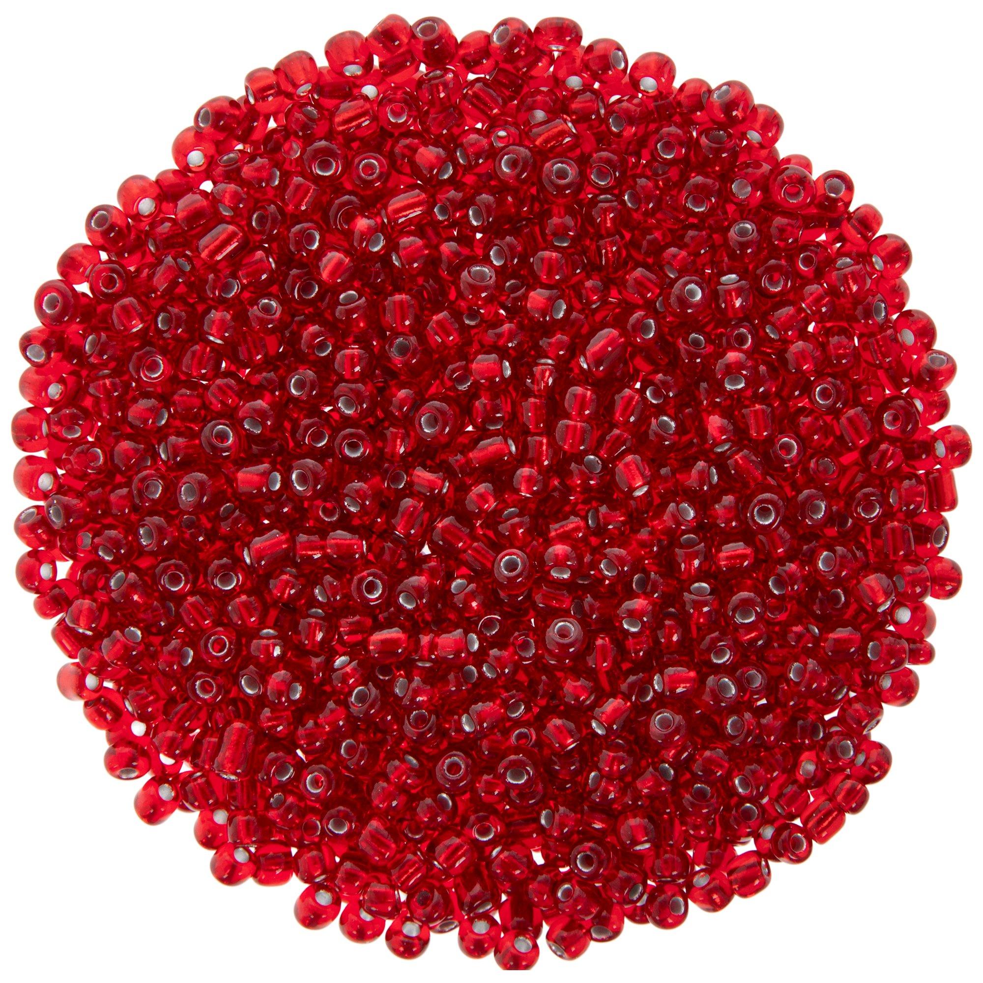 silver lined dark red