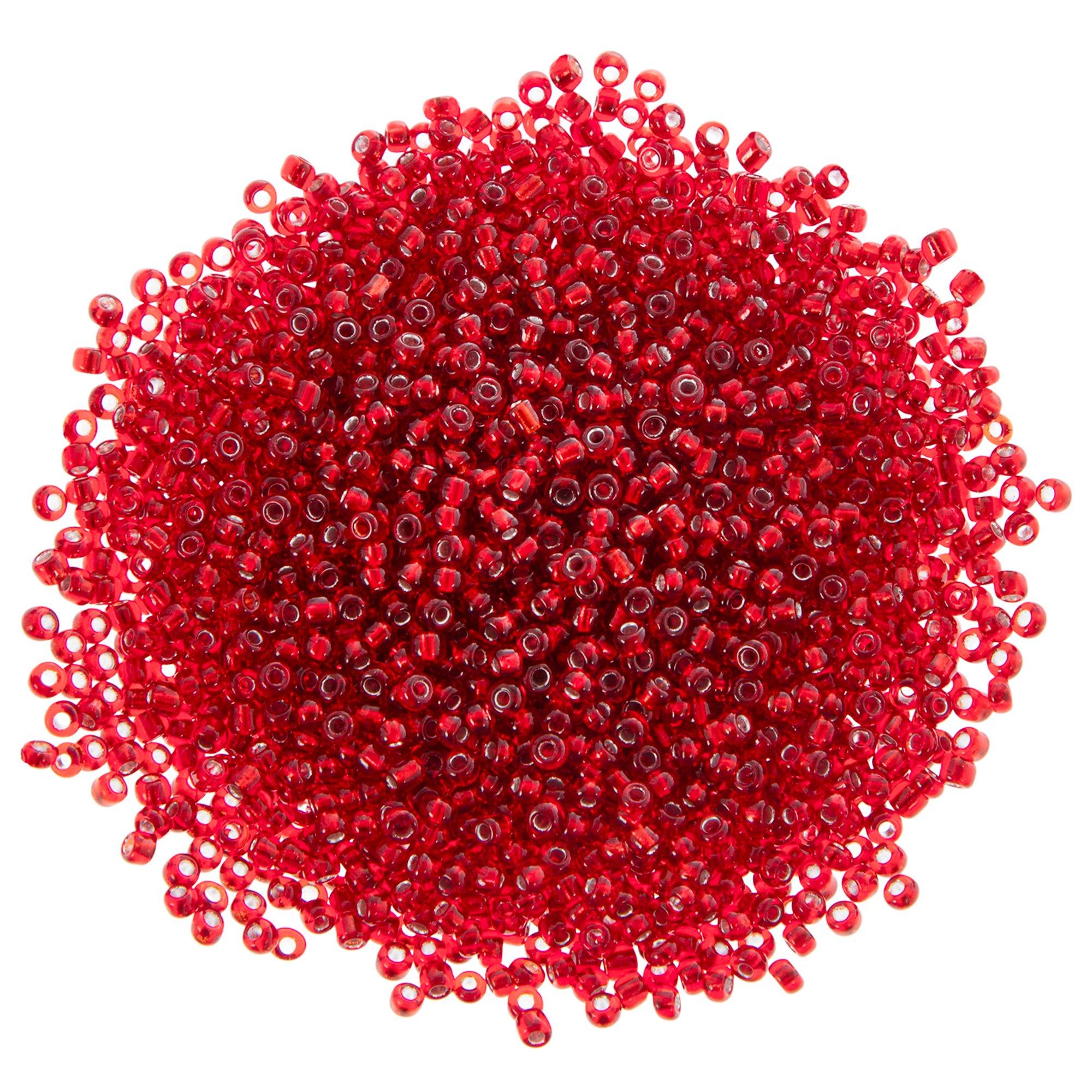 silver lined dark red