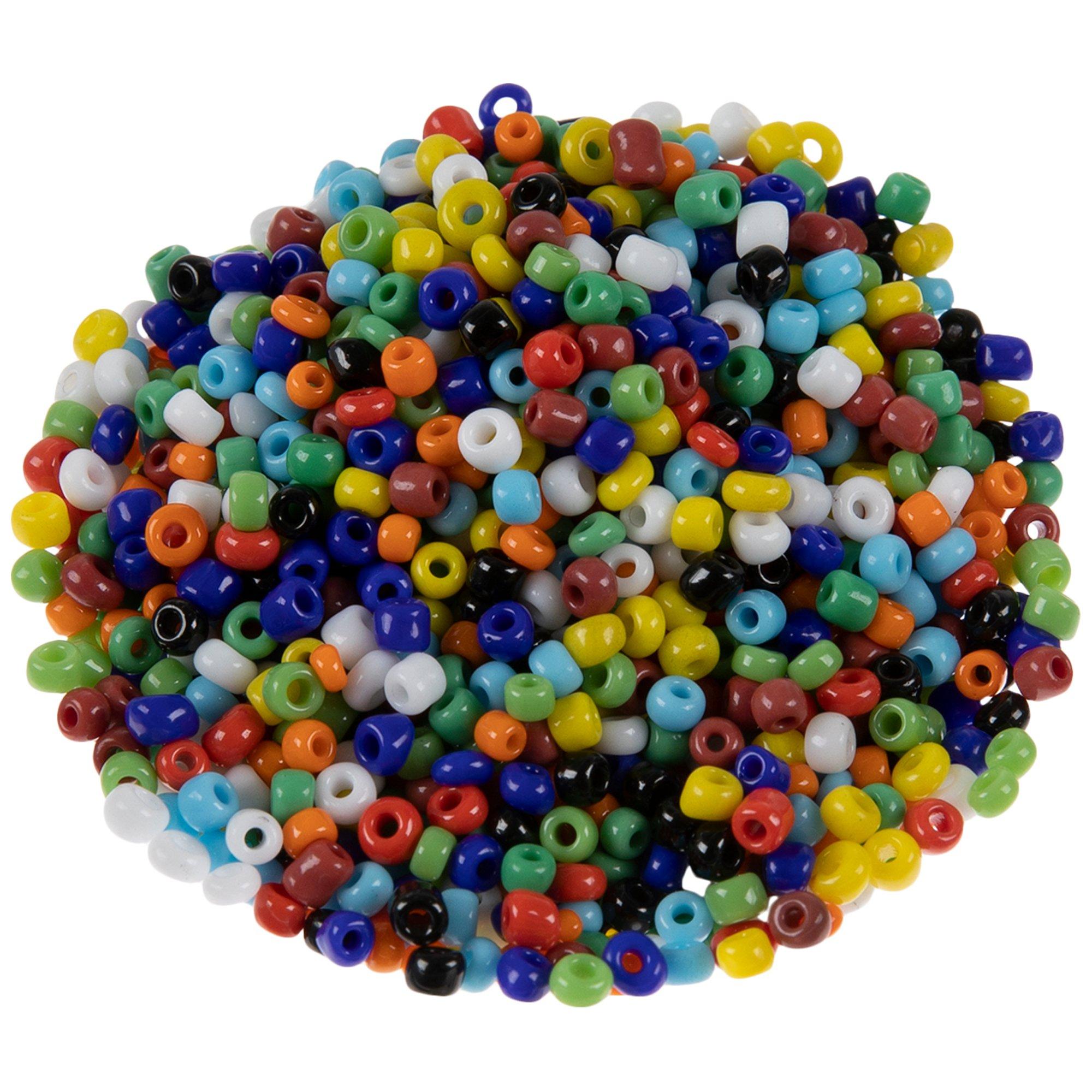 Opaque Multi-Color Glass Seed Beads - 8/0, Hobby Lobby