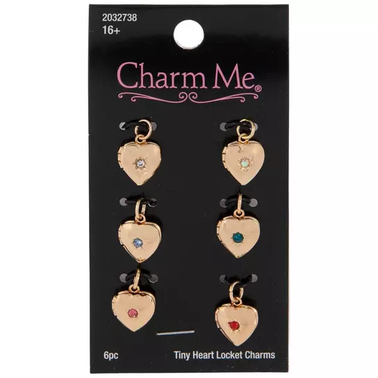 6pcs Colorful Little Heart Connectors Charms Mini Valentine Connectors Tiny  Heart Charms for Jewelry Supplies 