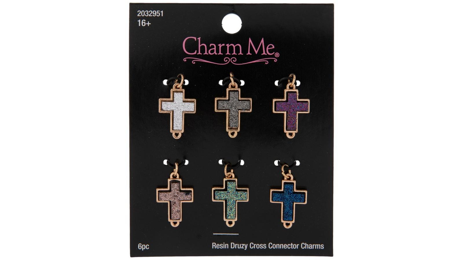 Druzy Cross Connector Charms | Hobby Lobby | 2032951