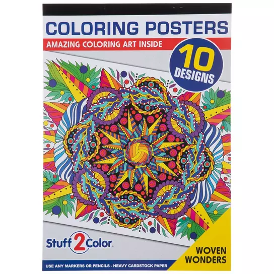 Velvet Coloring Posters & Markers, Hobby Lobby