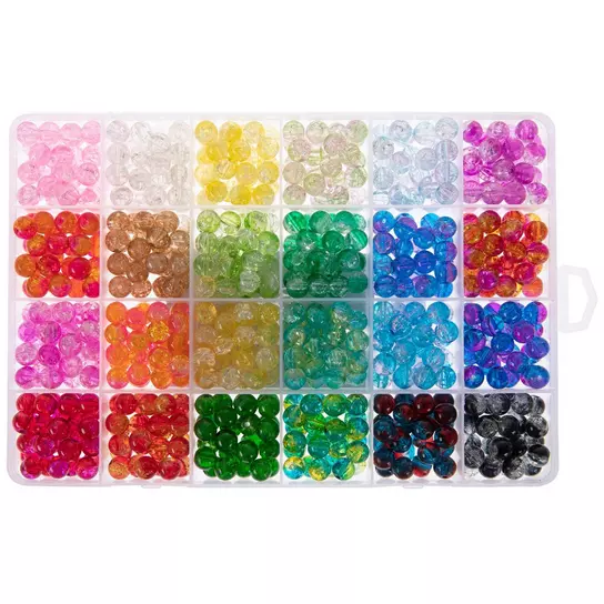 Gorgeous Glass Confetti Beads, Party Beads, Special Occasion Bead Mix, Glass  Bead Set 