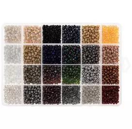 Neutral & Metallic Round Glass Seed Beads - 6/0 | Hobby Lobby | 2033959