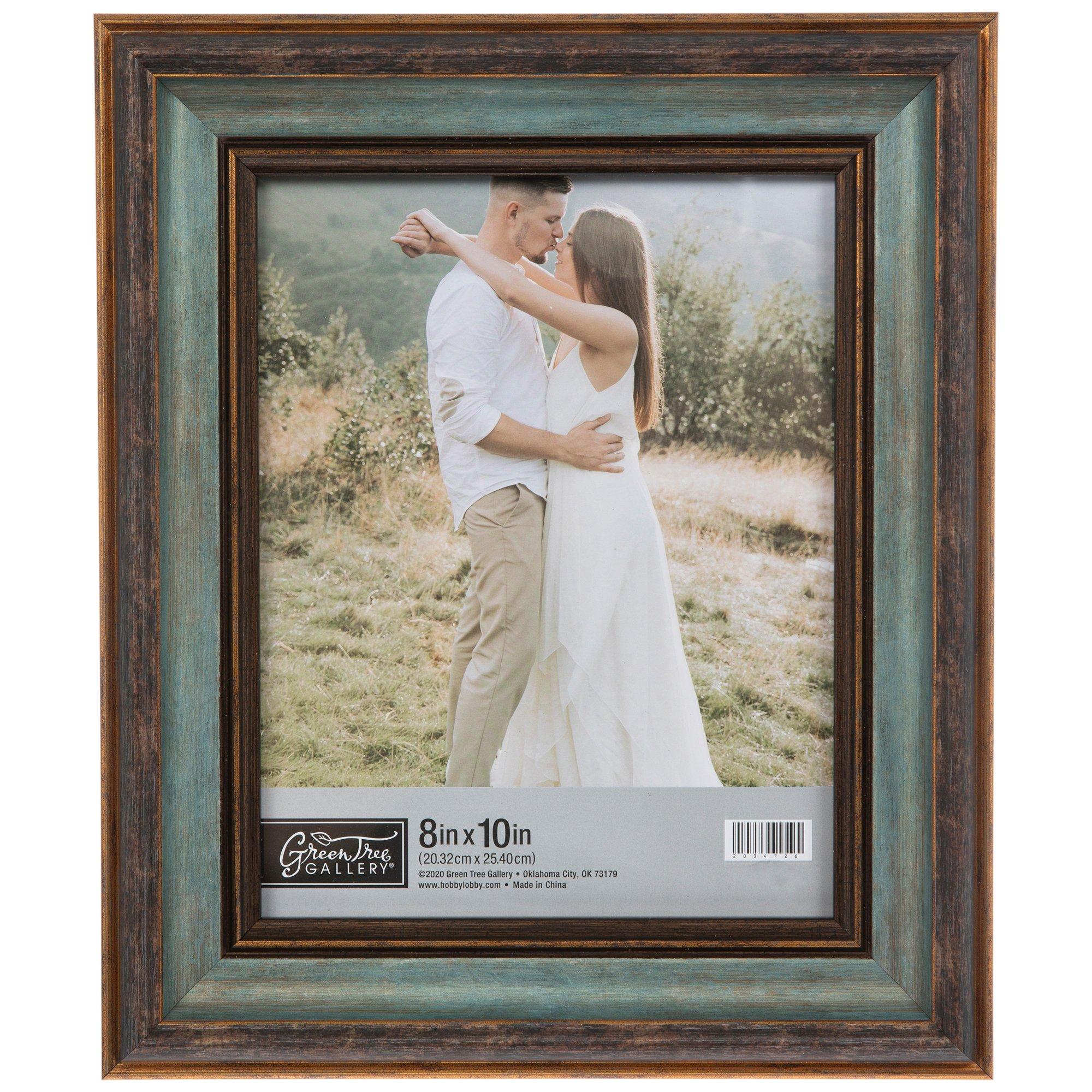 Two-Tone Turquoise Beveled Wall Frame - 8