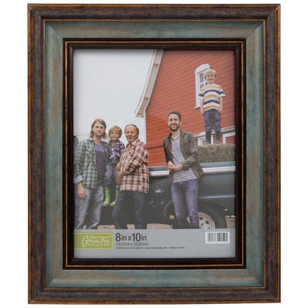 Two-Tone Turquoise Beveled Wall Frame