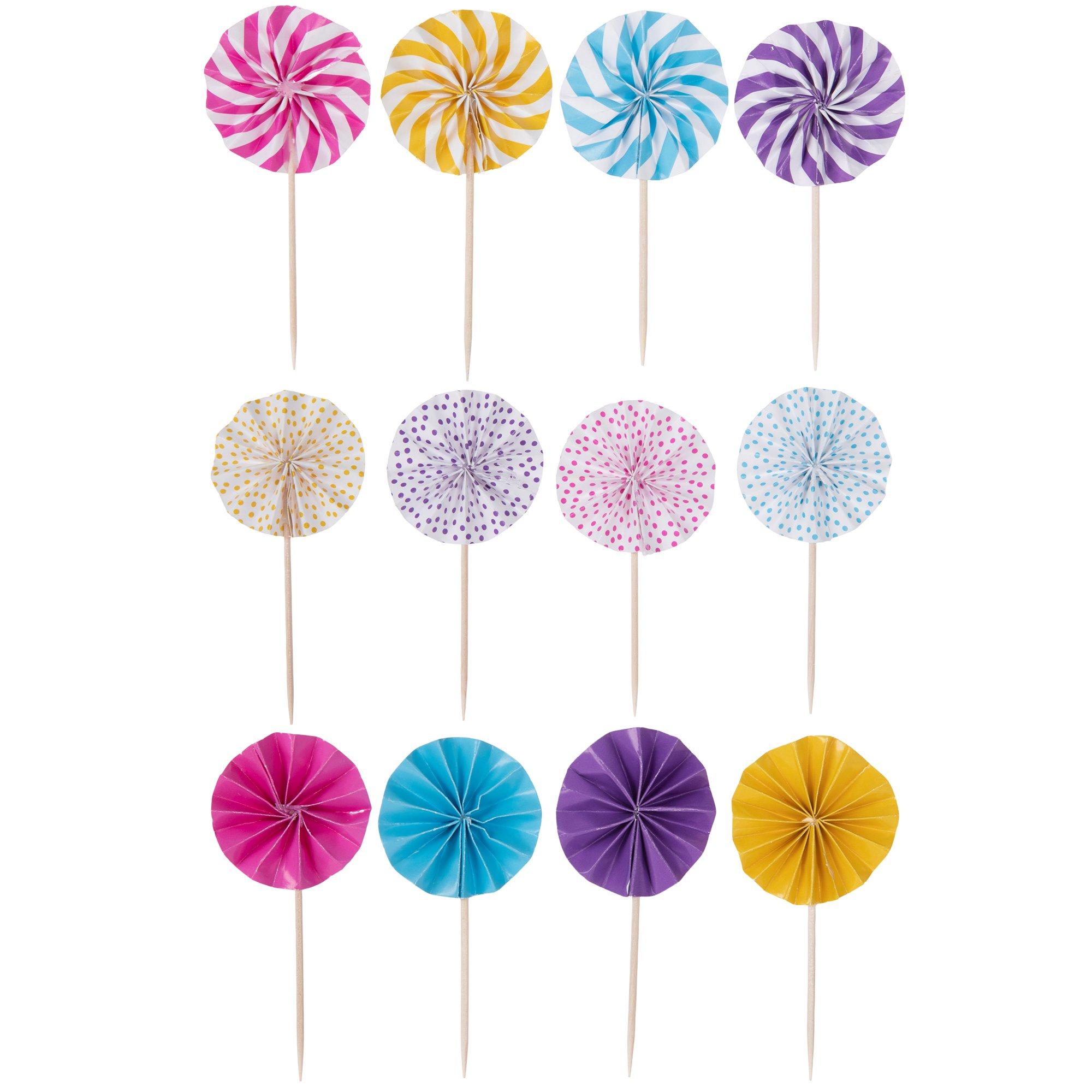 Bright Fan Cupcake Toppers Hobby Lobby 2035806