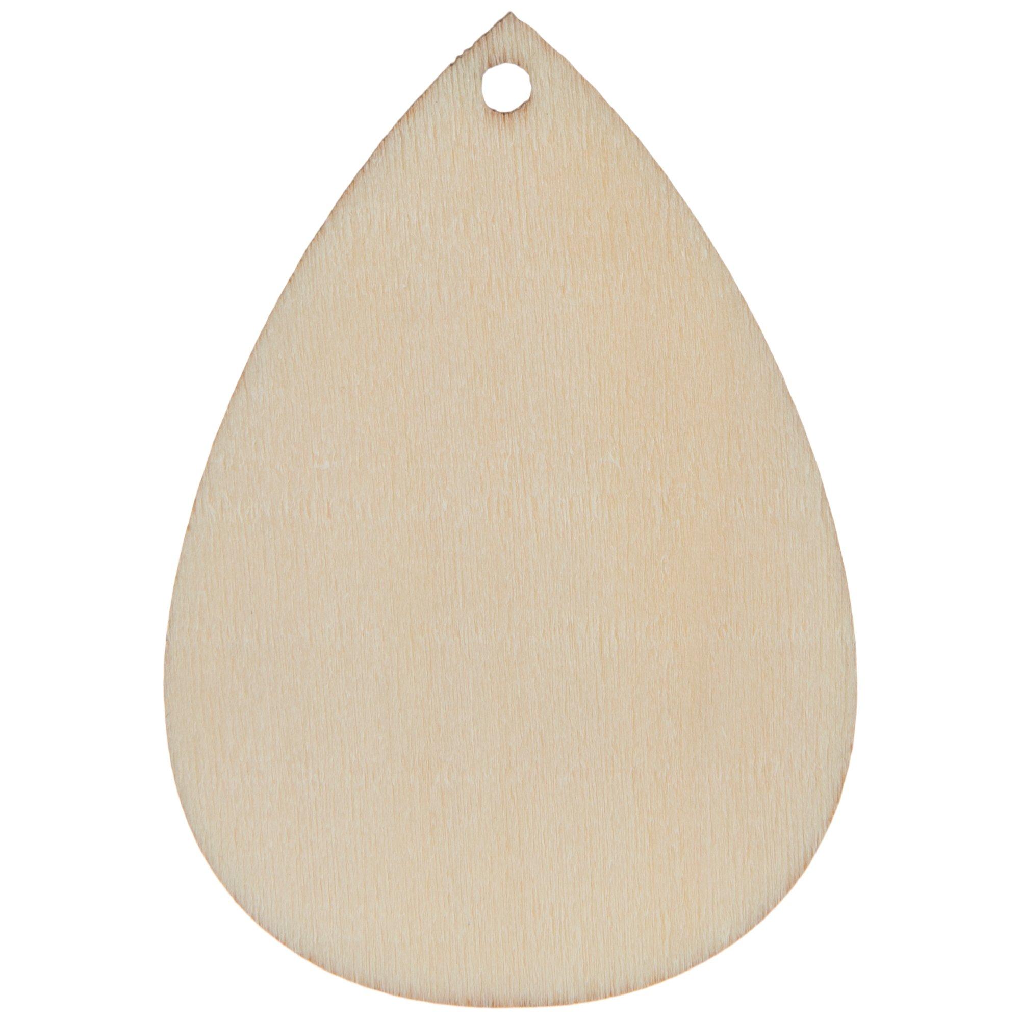  Beadthoven 26pcs/13 Pairs Natural Wood Resin Teardrop Charms  DIY Earrings Pendants Mixed Colors Long Water Drop Shape Wooden Pendants  For Statement Jewelry Making Findings