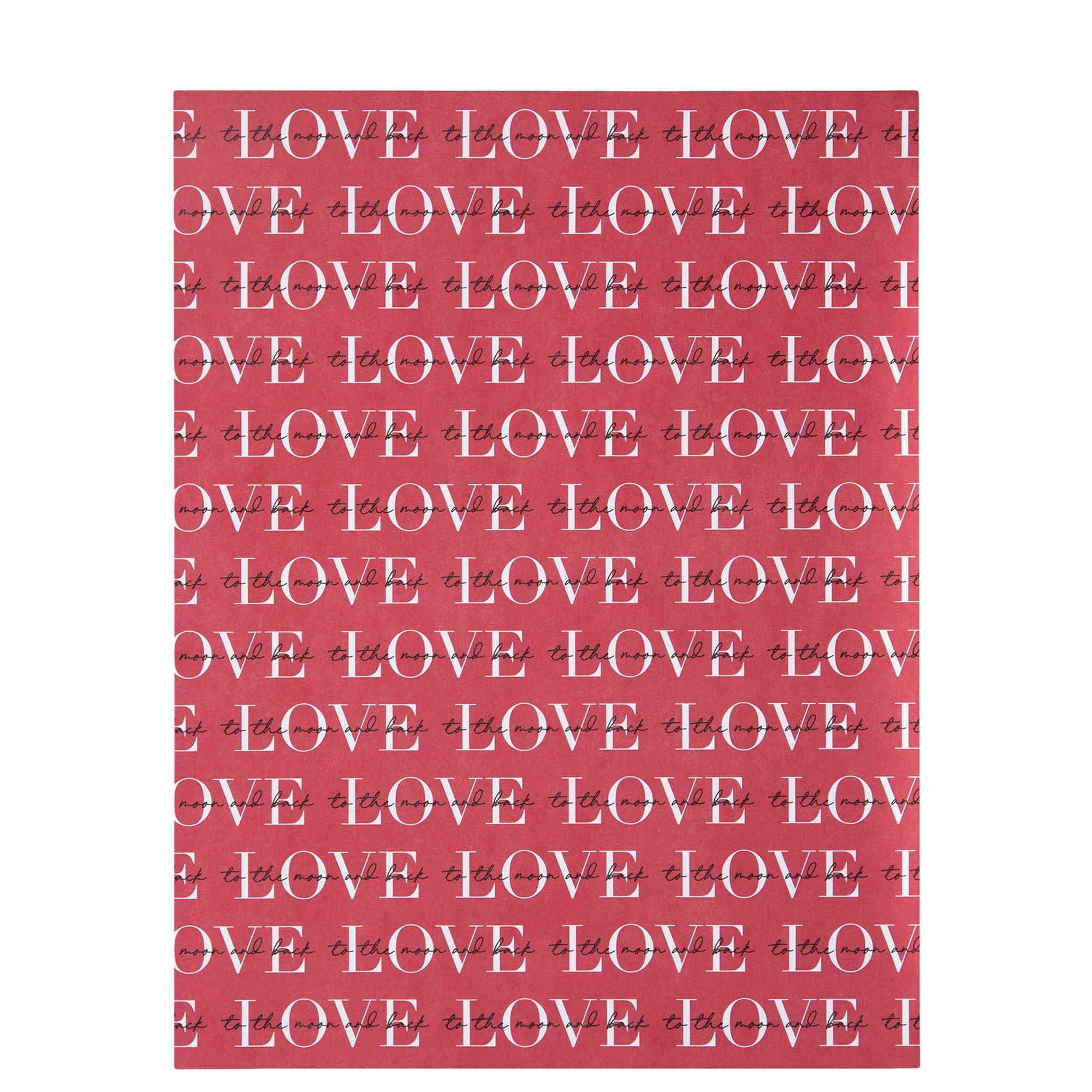 Love To The Moon Scrapbook Paper - 8 1/2 x 11