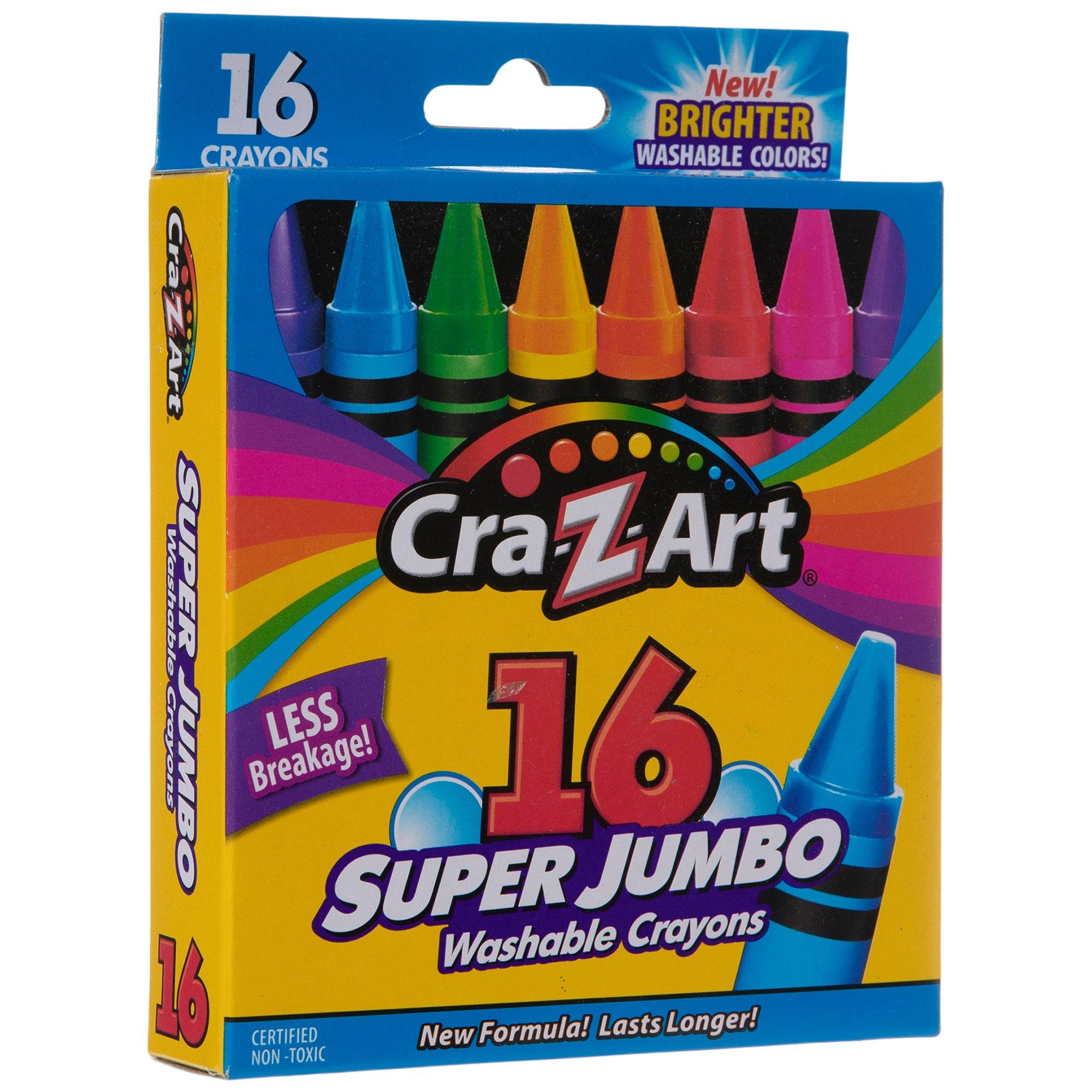  Sesame Street 12 Count Washable Jumbo Crayons, For Toddlers  and Kids, Assorted Colors and Non Toxic, Great for Classrooms