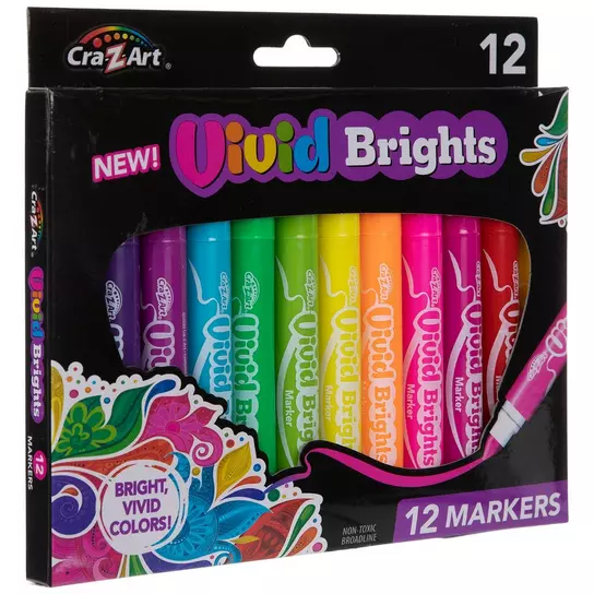 12 Scented Washable Markers Non Toxic Bright Assorted Colors Kids Coloring  Art