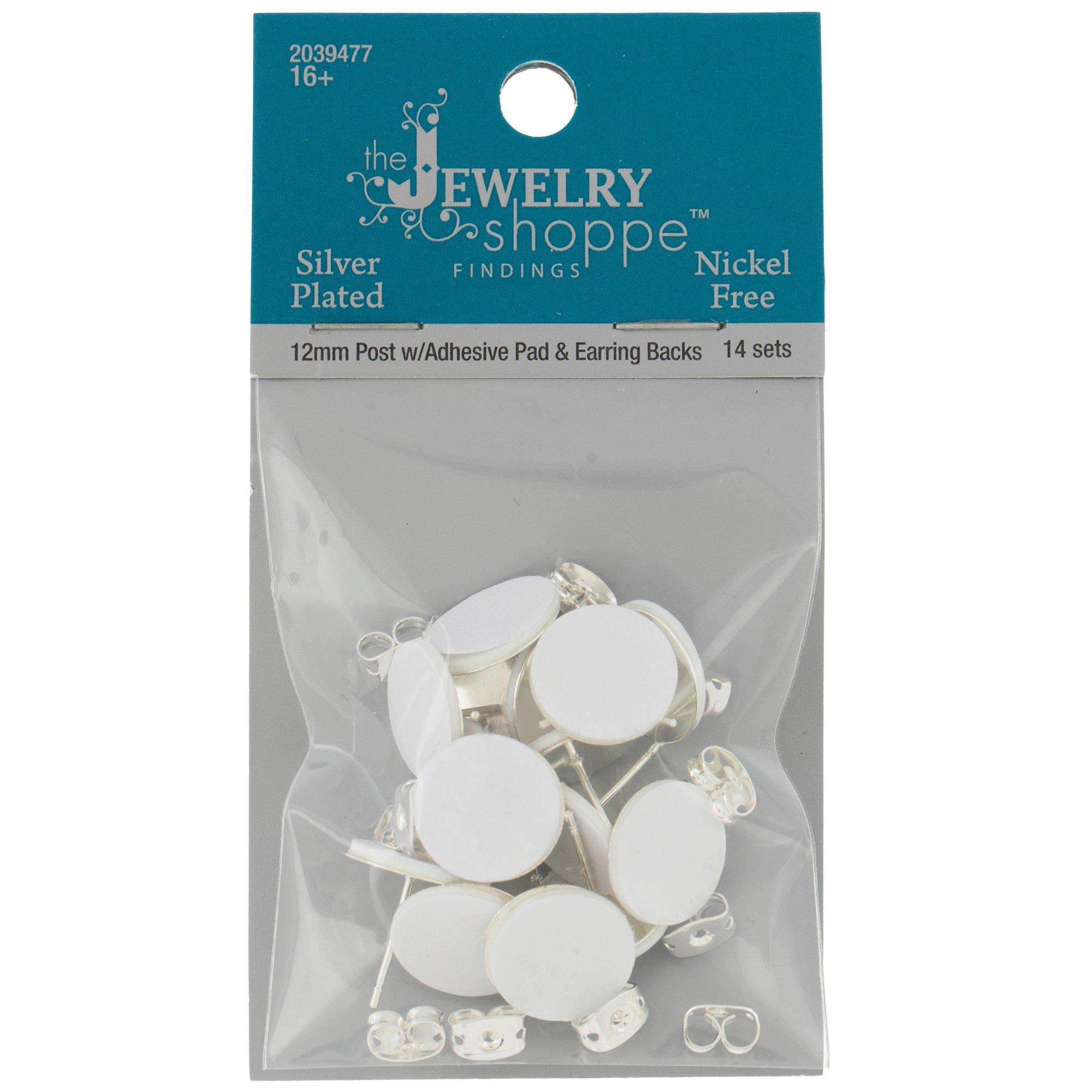 Mixed Metal Bullet Earring Backs - 12 Pack