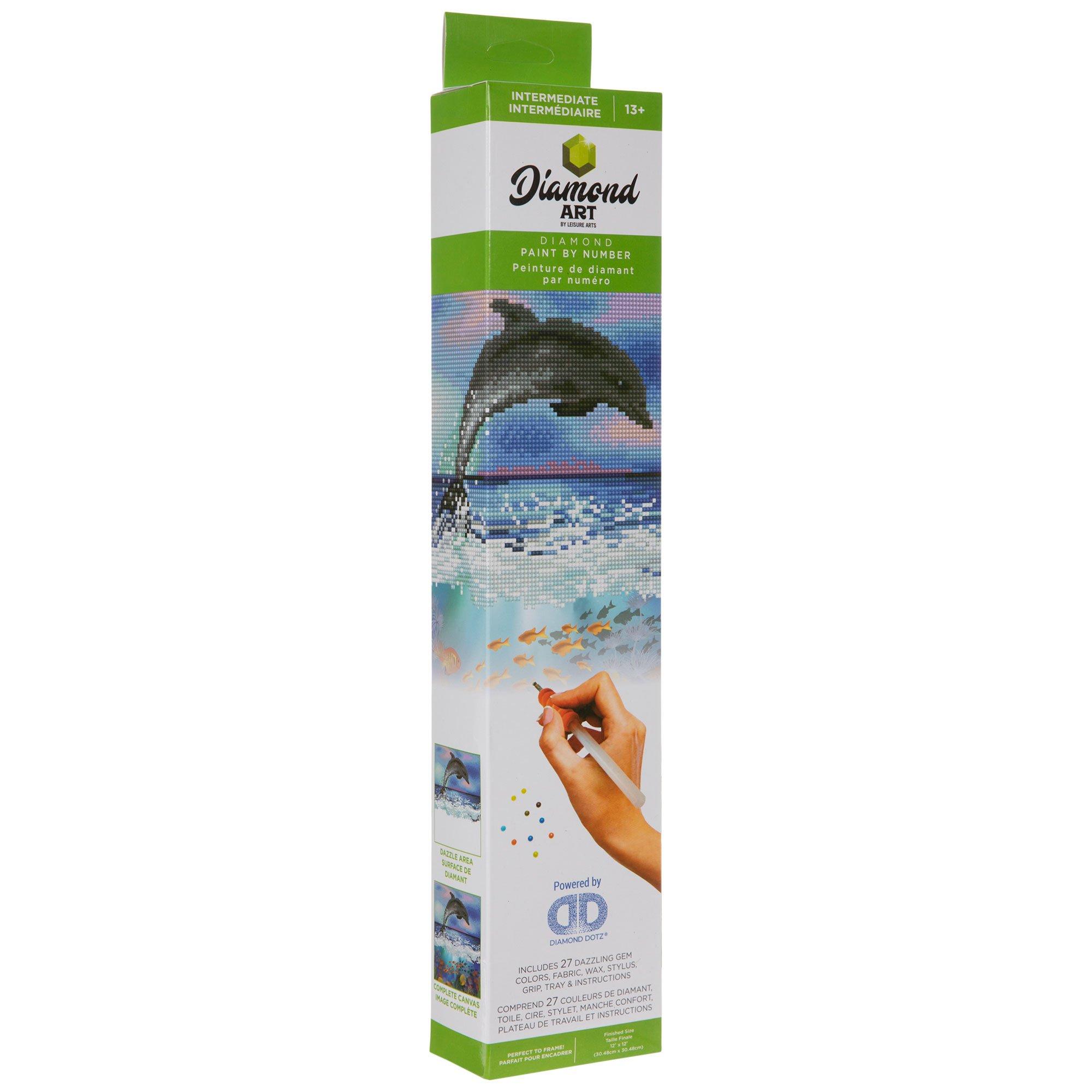 Dolphin Sunset Diamond Art Painting Kit - Family Fun Hobbies