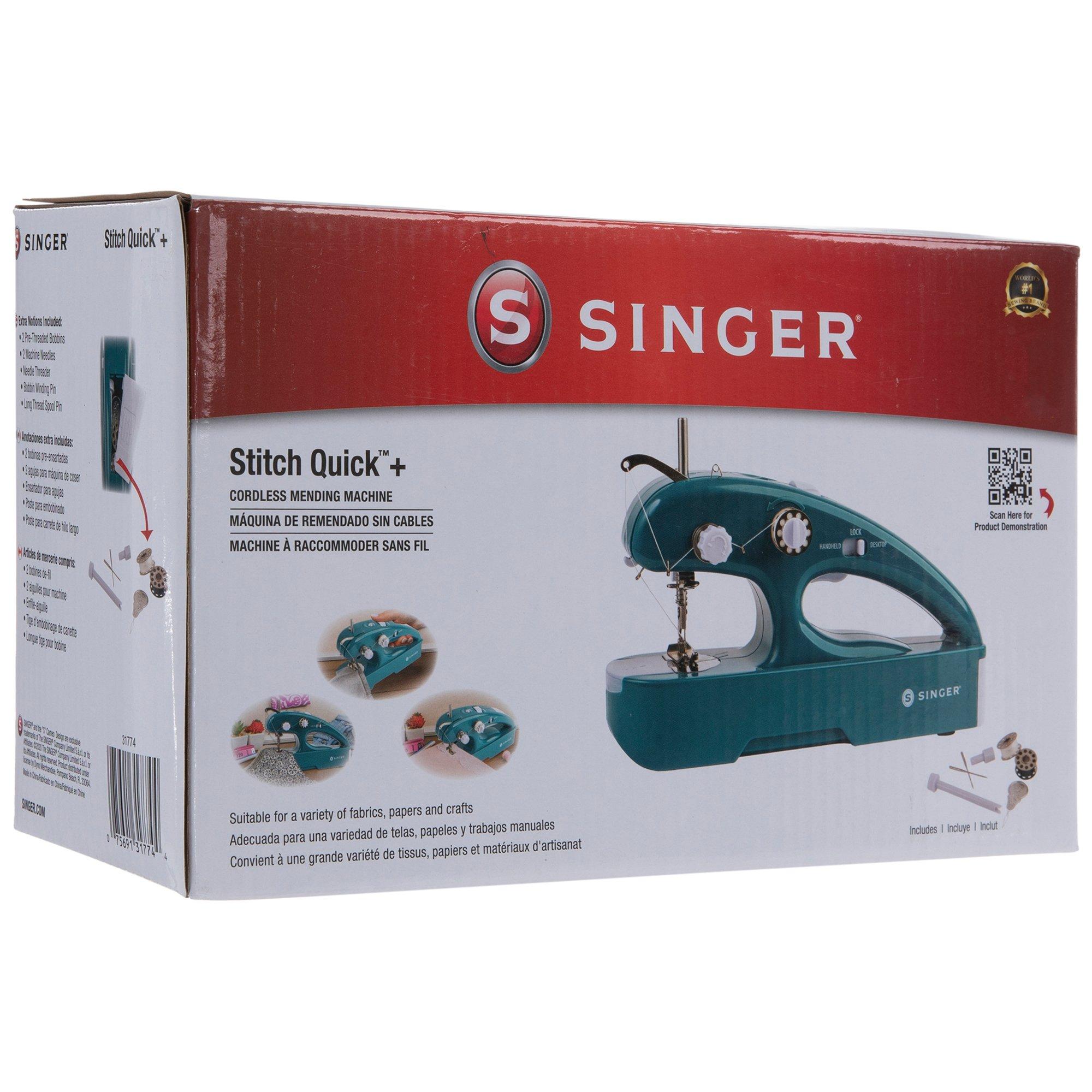 Singer Stitch Sew Quick Portable Compact Hand Held Sewing Machine Works  Tested