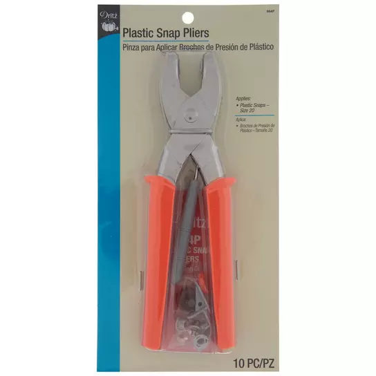 Dritz Plastic Snap Pliers Size 20 Orange