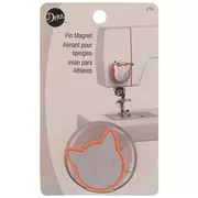 Peach & Silver Cat Pin Magnet