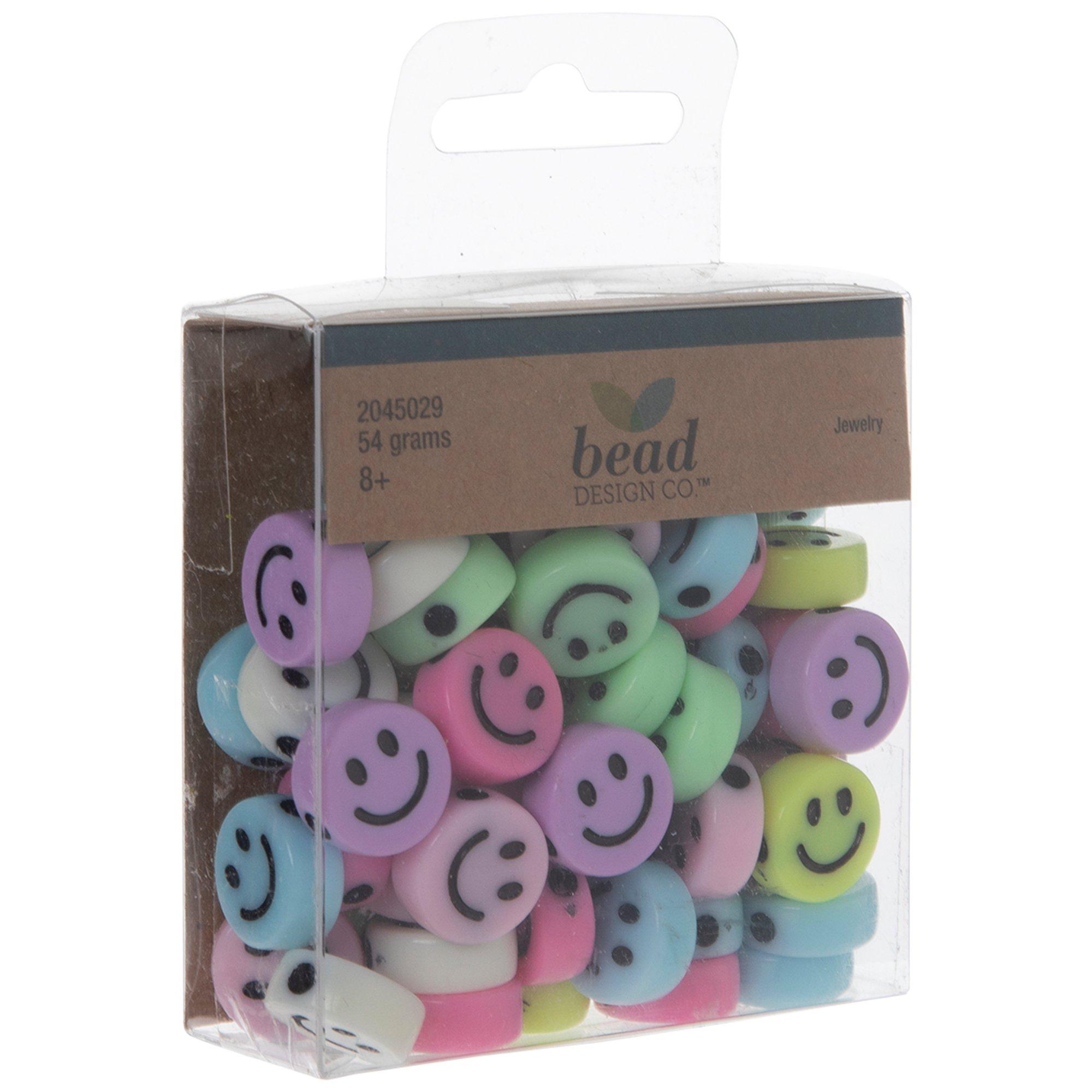 Pastel Rainbow Smile Beads, Hobby Lobby