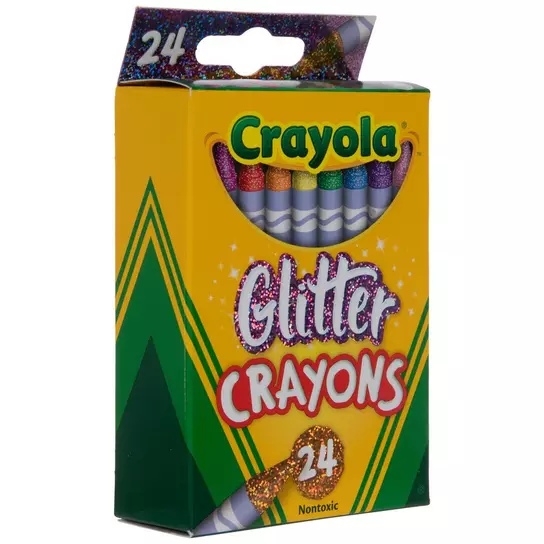 Wholesale 8pc Jumbo Glitter Crayons