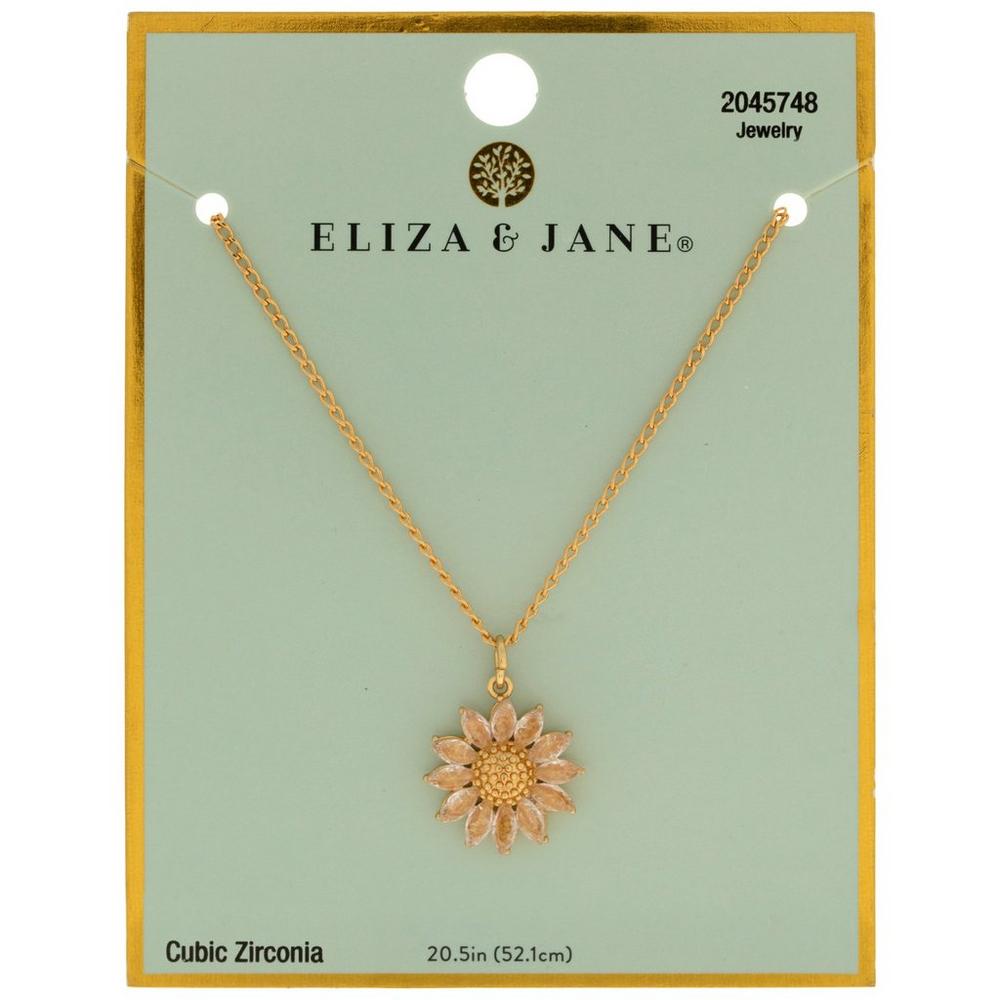 Cubic Zirconia Sunflower Necklace | Hobby Lobby | 2045748
