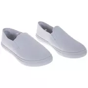 White Women's Slip-On Sneakers