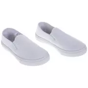 White Youth Slip-On Sneakers