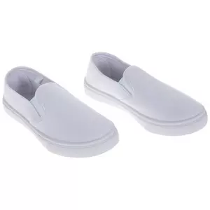 White Youth Slip-On Sneakers