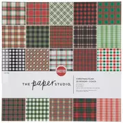 Christmas Plaid Cardstock Paper Pack - 12" x 12"