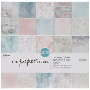  Paper Pack (24sh 6x6) Winter Baroque Patterns FLONZ Vintage  Paper for Scrapbooking and Craft