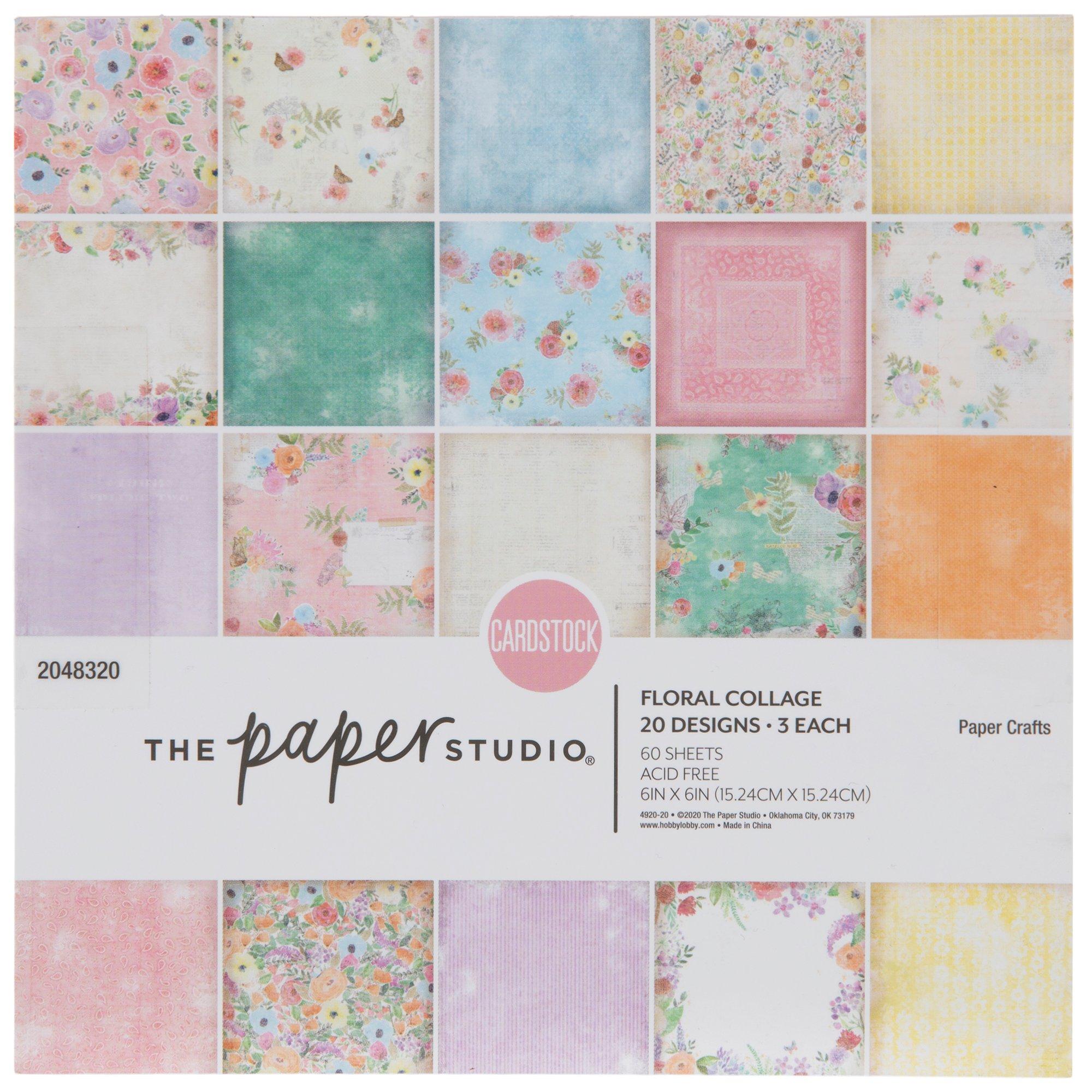Floral Collage Paper Pack 6" x 6" Hobby Lobby 2048320
