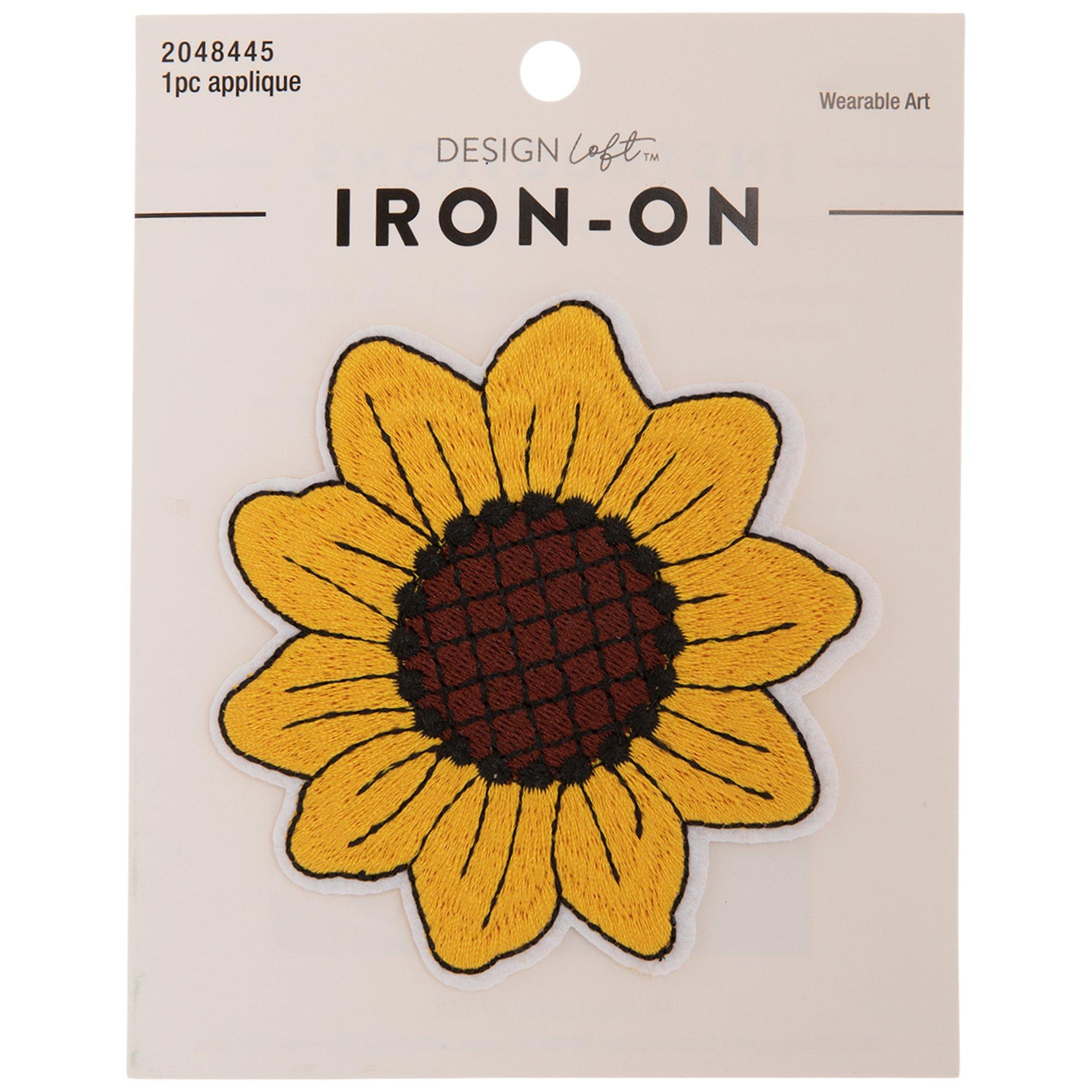 Iron On Patches, Sunflowers for Sewing, DIY Crafts (3 Sizes, 18 Pieces) 