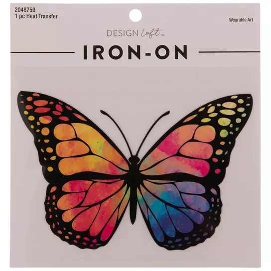 CUE AIR Butterfly Iron on Transfer for T-Shirts DIY Fabric