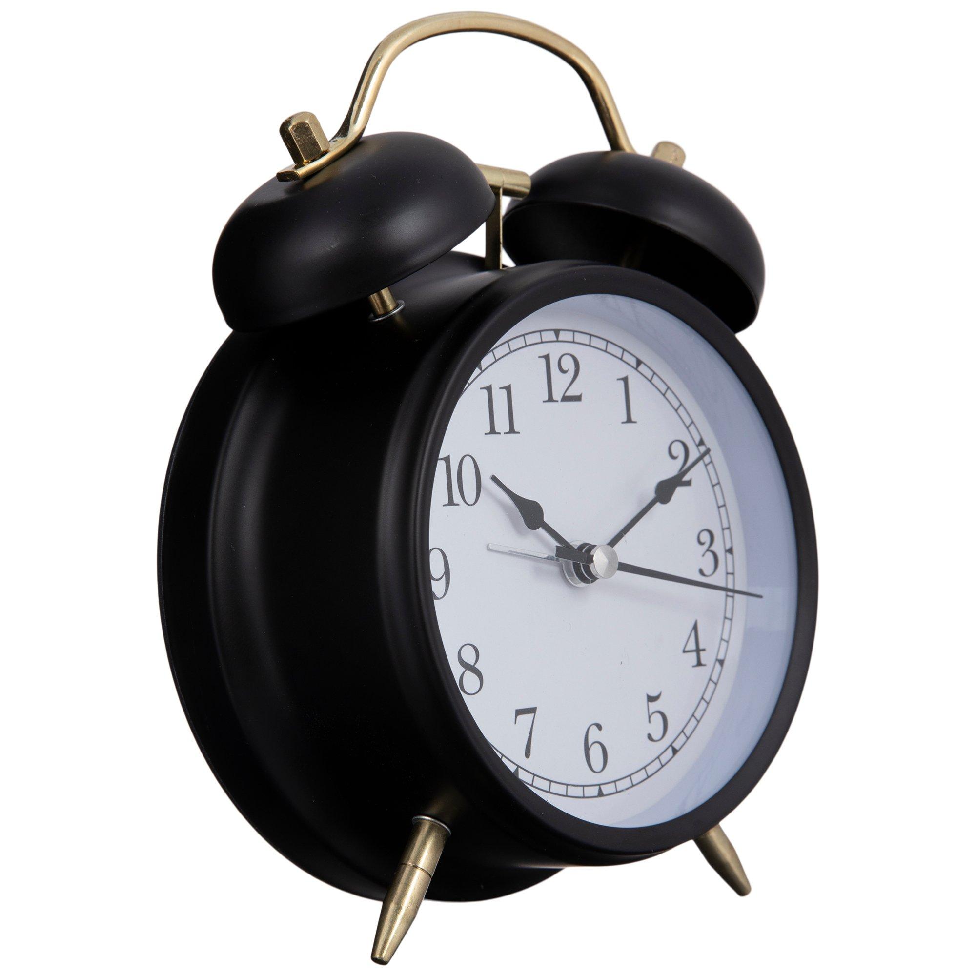 Black & Gold Metal Alarm Clock Hobby Lobby 2049526