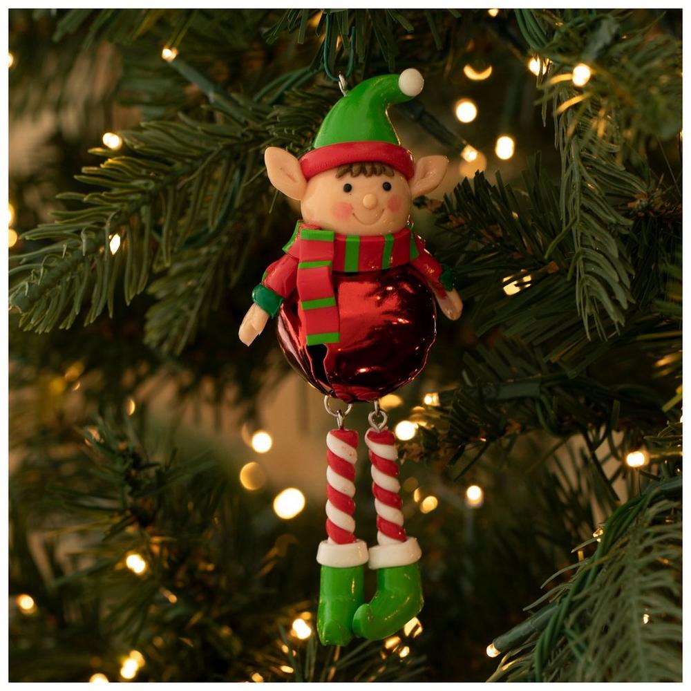 Elfo De Navidad Jumbo De Vinilo | Decoración Gigante Para Esquinas | Accesorio Festivo De 26 Cm