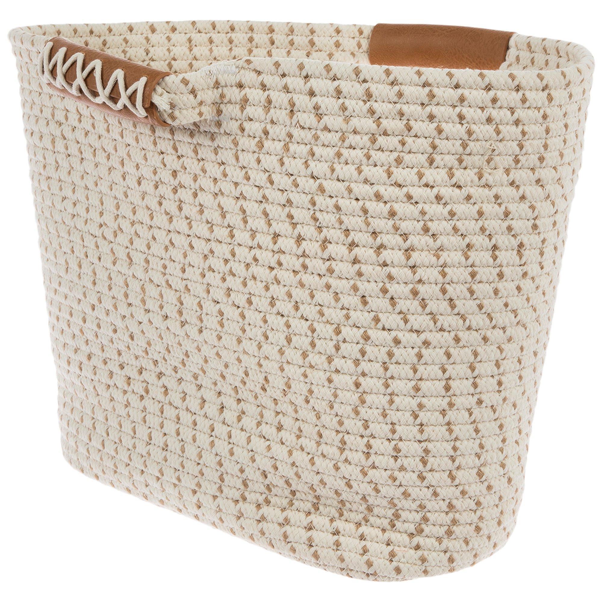 Cream & Natural Coiled Rope Basket Hobby Lobby 2051183