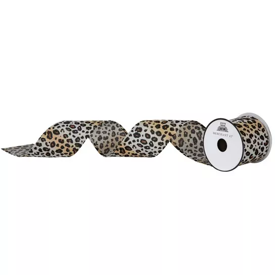 Leopard Print Ribbon - 2 1/2 Leopard Print Ribbon - 2 1/2