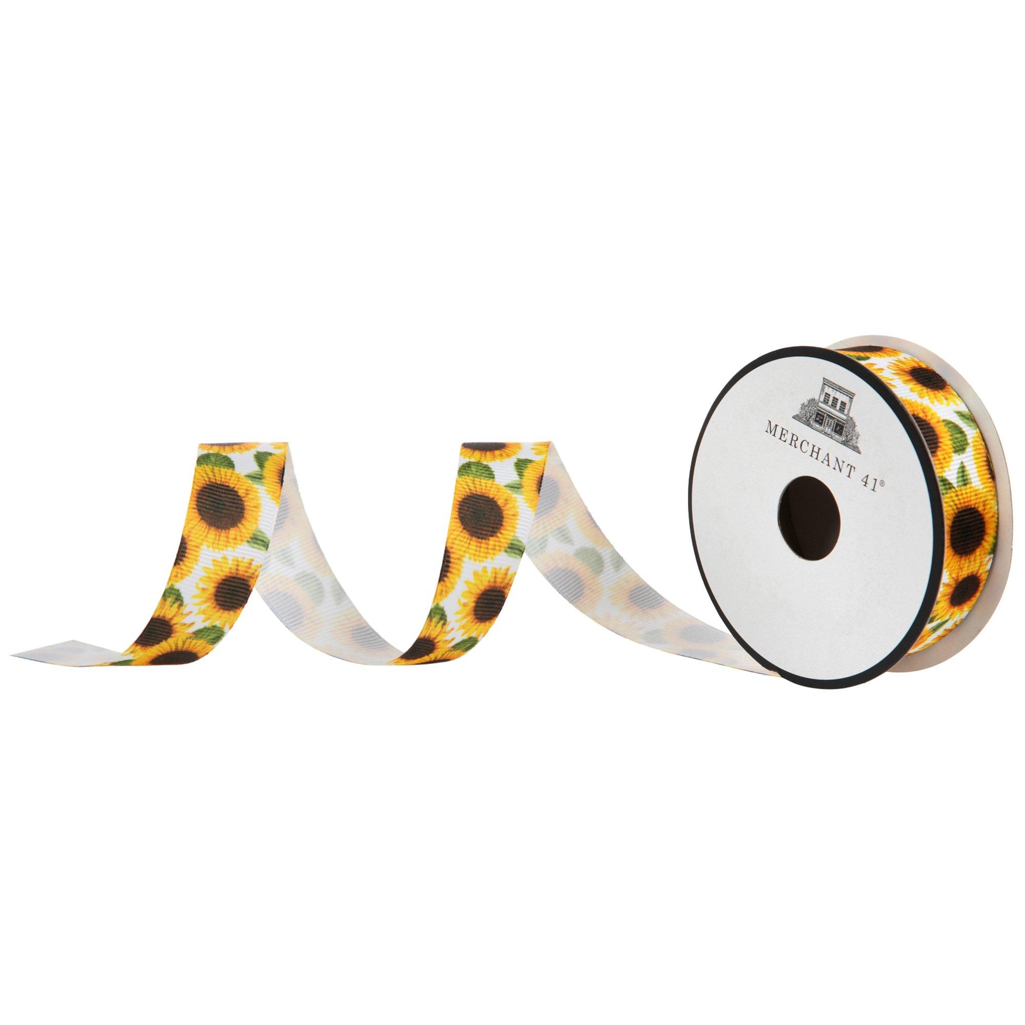 Sunflower Grosgrain Ribbon - 7/8