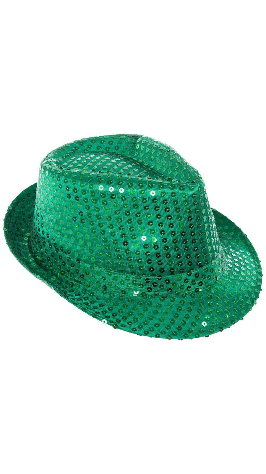 Natural Straw and Green Sequin Fedora Hat 3819 – Sequin Fedora Hat – WESTERN F.A.S.H.I.O.N main image 3