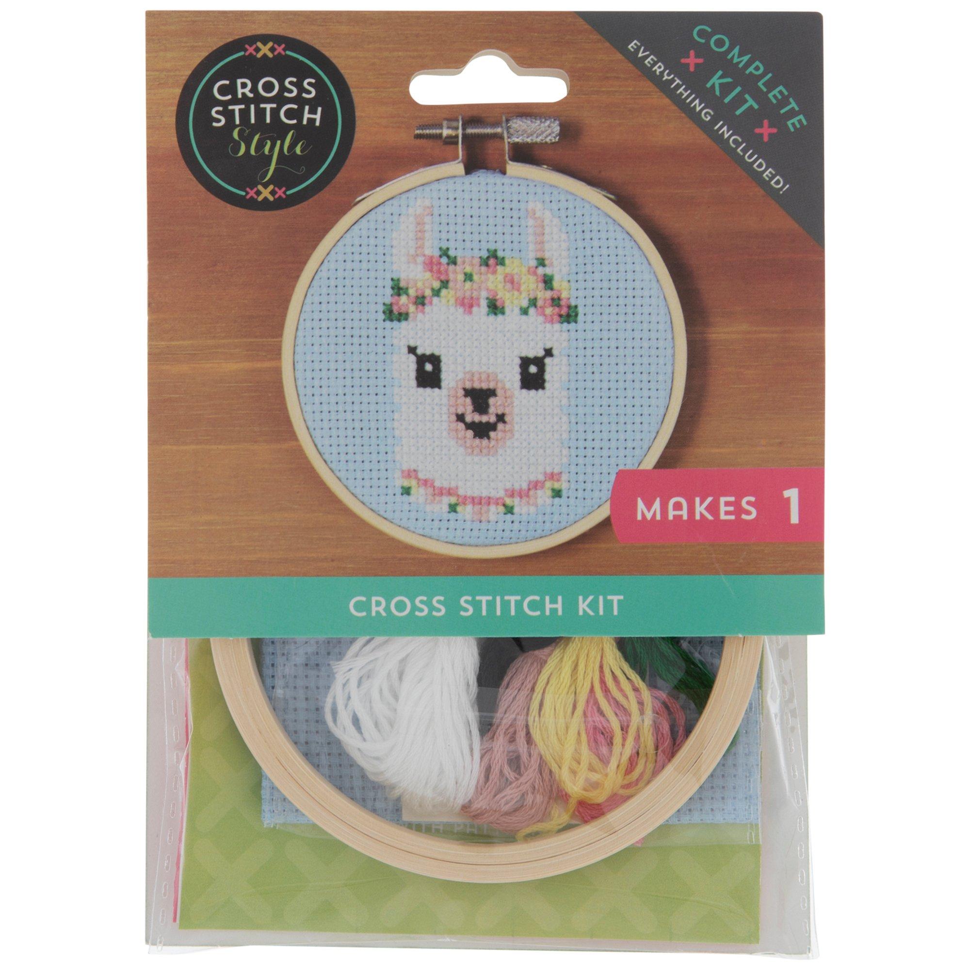 Fiesta Llama Cross Stitch Kit - Stitched Modern