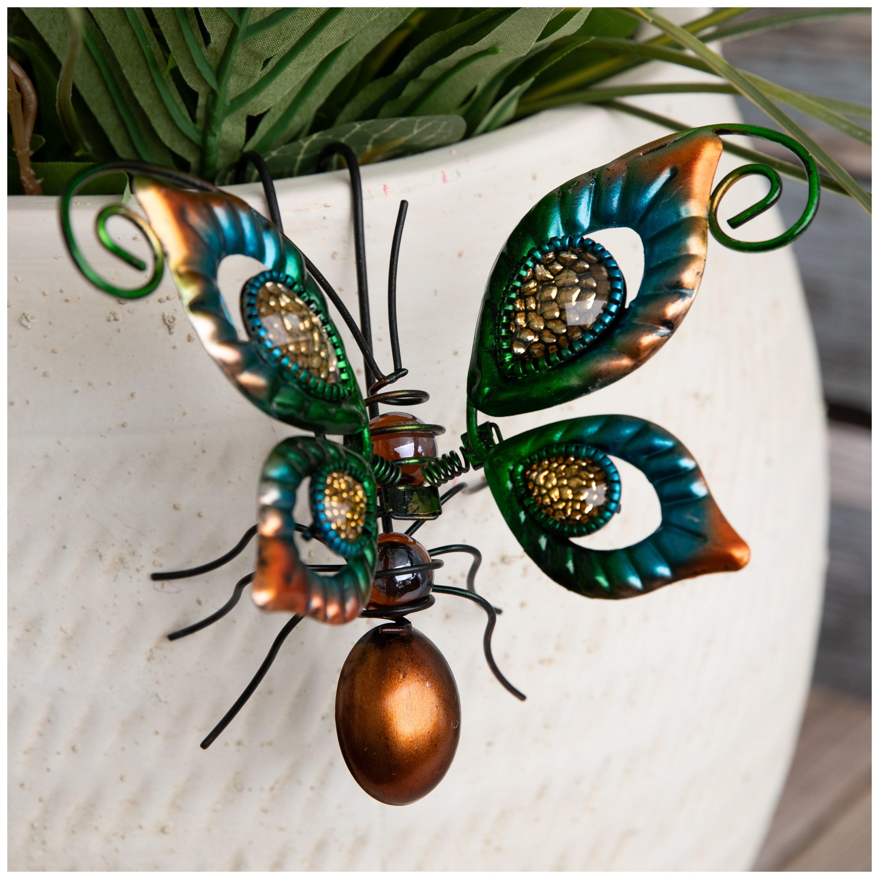 Copper Springy Butterfly Metal Pot Percher Hobby Lobby 205233432